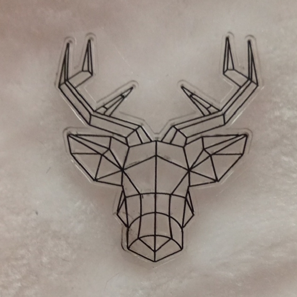 Geometric Deer Head Vinyl Stamper